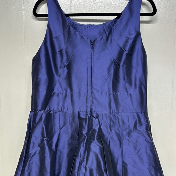 Elegant Blue Scoop Neck Sleeveless Mini Dress Formal, Bridesmaid or Evening out - Picture 4 of 13